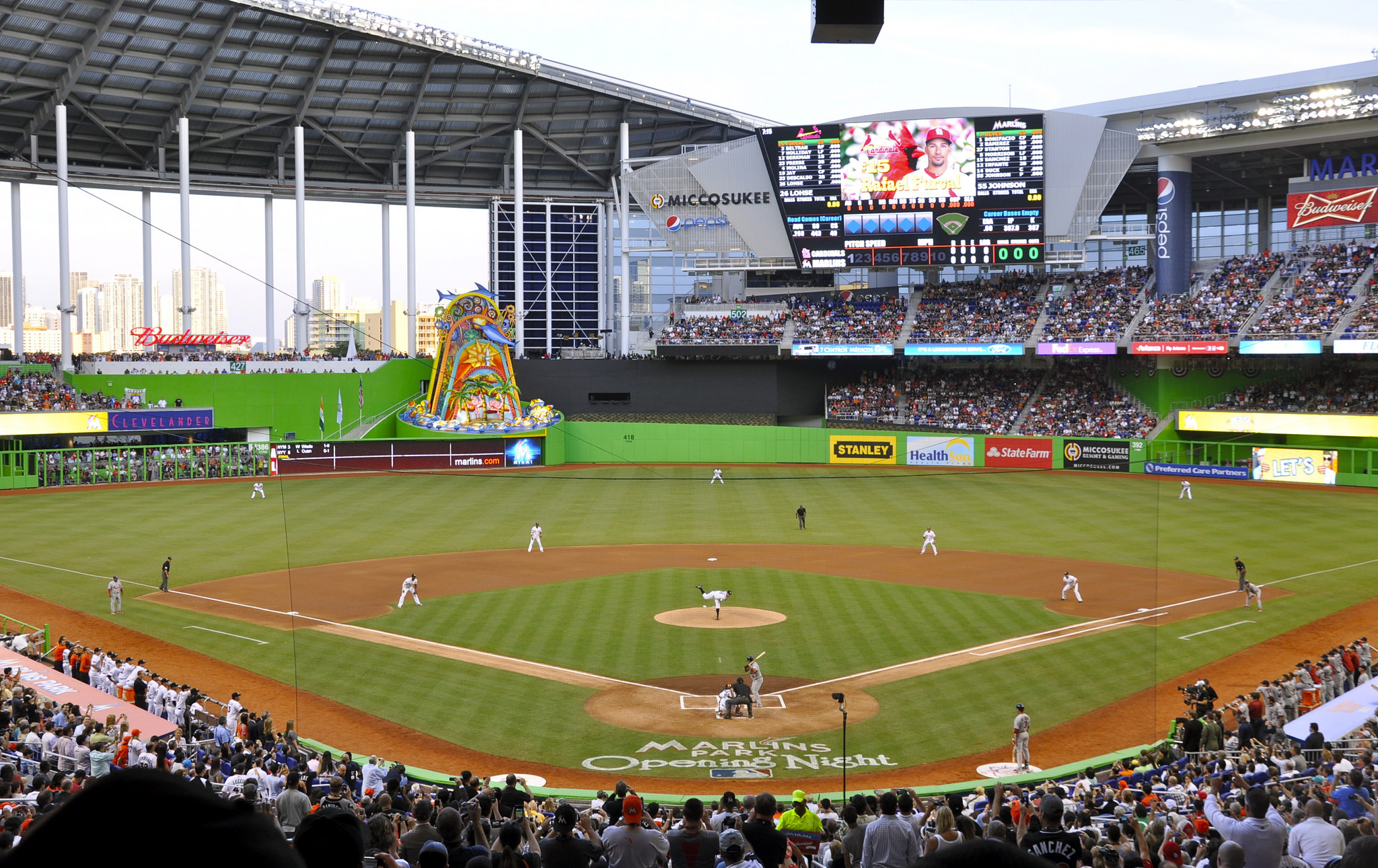 Miami Marlins Install Retractable Stadium Floor - Miami Creation Myth