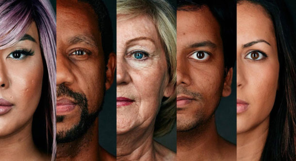 Faces of different races Miami Creation Myth